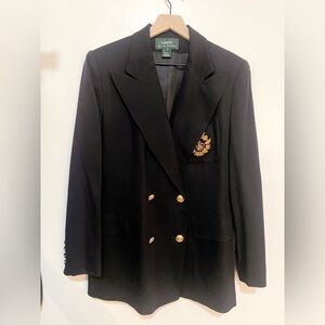 Vintage Ralph Lauren Crested Blazer